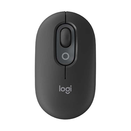 Chuột không dây Logitech POP Emoji Bluetooth màu đen than chì