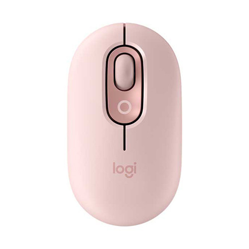 Chuột không dây Emoji Logitech POP Mouse Bluetooth màu hồng (ROSE)
