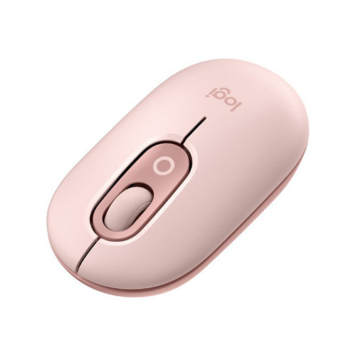 Chuột không dây Emoji Logitech POP Mouse Bluetooth màu hồng (ROSE)