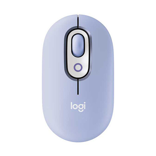 Chuột không dây Emoji Logitech POP Mouse Bluetooth màu tím (LILAC)