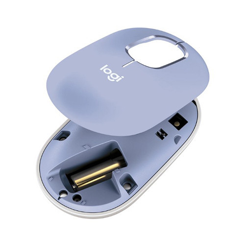 Chuột không dây Emoji Logitech POP Mouse Bluetooth màu tím (LILAC)