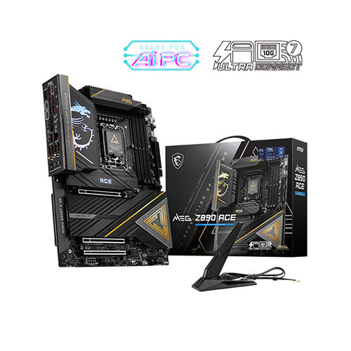 Mainboard MSI MEG Z890 ACE DDR5 (Wifi+Bluetooth+Thunderbolt 4)