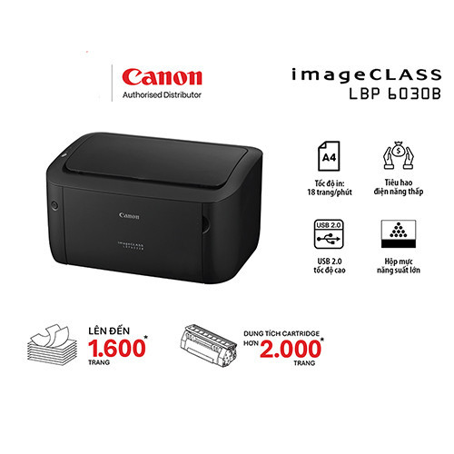 Máy in laser đen trắng Canon LBP6030B (A4/A5/ USB)