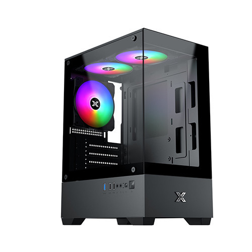 Vỏ Case Xigmatek VIEW II 3F Black EN46247 ( Matx, 3 Fan, Case Bể cá)