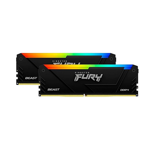 Ram Kingston FURY Beast RGB 16GB (2x8GB) DDR4 3200MHz (KF432C16BB2AK2/16)