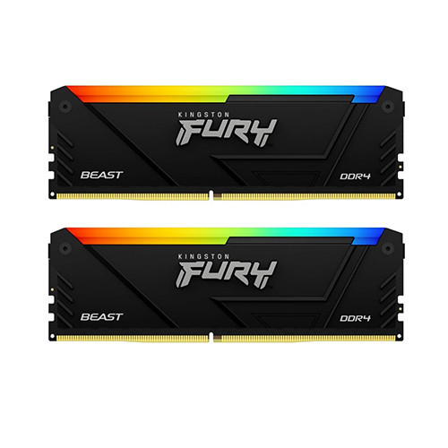 Ram Kingston FURY Beast RGB 16GB (2x8GB) DDR4 3200MHz (KF432C16BB2AK2/16)