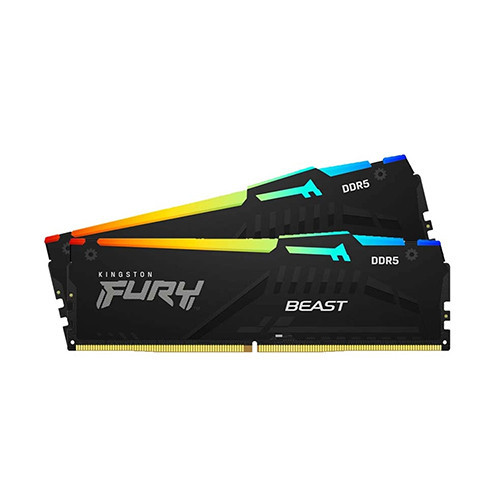 Ram Kingston FURY Beast RGB 32GB (2x16GB) DDR5 6000Mhz (KF560C40BBAK2-32)