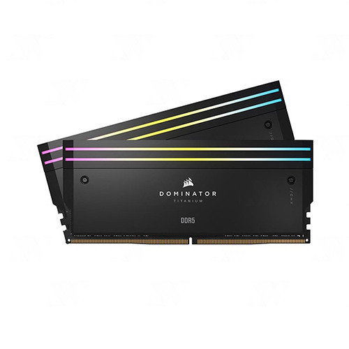 Ram Corsair DOMINATOR TITANIUM RGB 96GB (2x48GB) DDR5 6600MHz Black (CMP96GX5M2B6600C32)