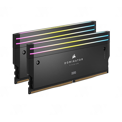 Ram Corsair DOMINATOR TITANIUM RGB 96GB (2x48GB) DDR5 6600MHz Black (CMP96GX5M2B6600C32)