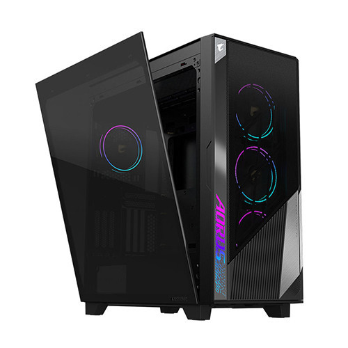 Vỏ Case AORUS C500 GLASS (eATX/Màu đen/kèm 4 quạt ARGB)