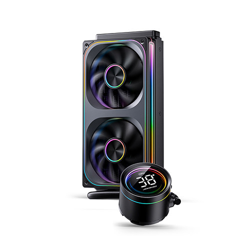 Tản nhiệt nước AIO Jonsbo TH-240 Black (ARGB, Hiển thị nhiệt độ)