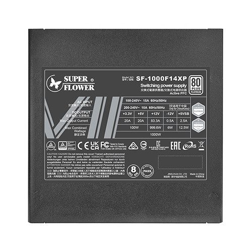 Nguồn máy tính SuperFlower LEADEX VII Platinum PRO 1000W ATX 3.1 Black (SF-1000F14XP-BK)