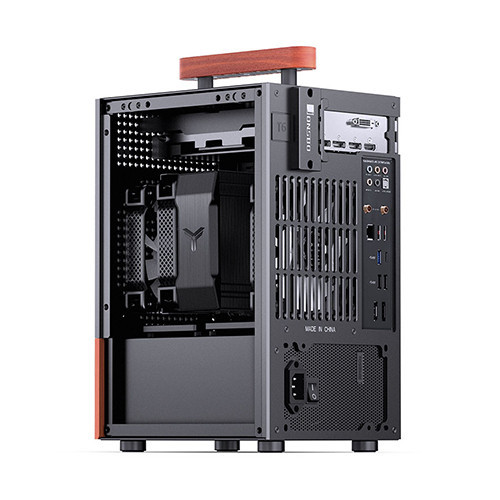 Vỏ Case JONSBO Mini T6 Black Wood (ITX, Đen)