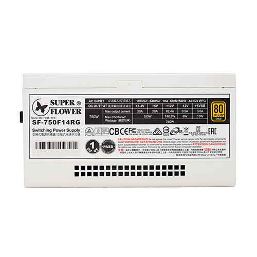 Nguồn máy tính SuperFlower LEADEX III Gold ARGB 750W White (SF-750F14RG)