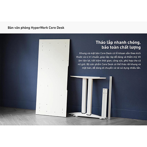Khung bàn HyperWork Core Desk HPW-DK01-BLK-V1-1 Đen (Chưa bao gồm mặt bàn)