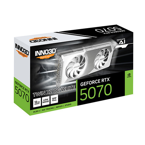 VGA Inno3D Geforce RTX 5070 TWIN X2 OC WHITE 12GB GDDR7