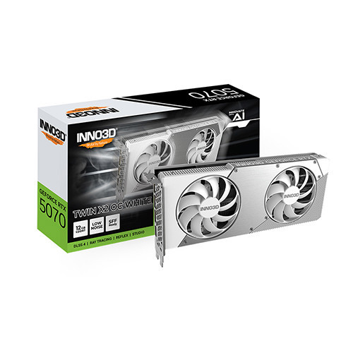 VGA Inno3D Geforce RTX 5070 TWIN X2 OC WHITE 12GB GDDR7