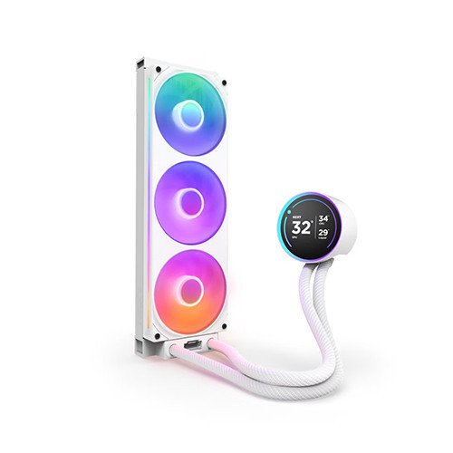 Tản Nhiệt Nước NZXT KRAKEN ELITE 360 RGB V2 White 360mm (RL-KR36E-W2)