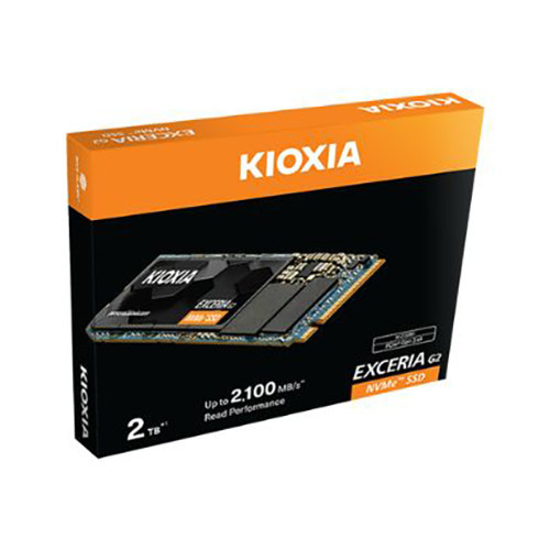 Ổ cứng SSD NVMe Kioxia Exceria G2 2TB M.2 2280 PCIe NVMe Gen 3x4 (LRC20Z002TG8)