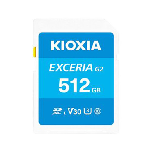 Thẻ nhớ Kioxia Exceria G2 CL10 UHS-I U3 V30 4K A1 512GB (LNEX2L512GG4)