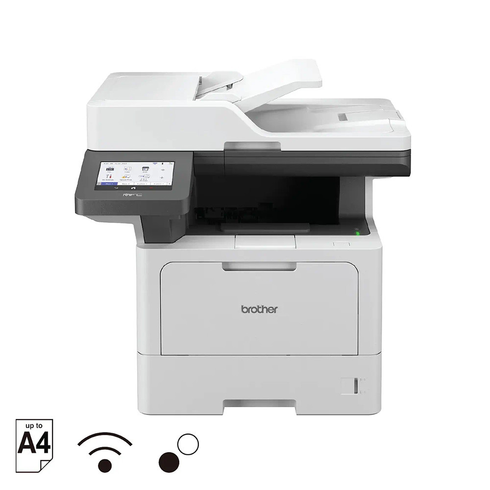 Máy in laser đen trắng Brother MFC-L5915DW (A4 | A5 | In | Copy | Scan | Fax | Đảo mặt | ADF | USB | LAN | WIFI)