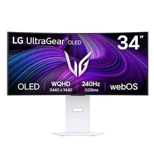 Màn Hình Gaming LG UltraGear 34GX90SA-W (34 inch | OLED | WQHD | 240Hz | 0.03ms | Cong | Speaker)