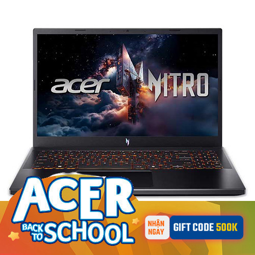 Laptop Acer Gaming Nitro V 15 ProPanel ANV15-52-59AA NH.QZ9SV.002 (Core™ i5-13420H  | 16GB | 512GB | RTX 5050 | 15.6 inch FHD 180Hz | Win 11 | Đen)