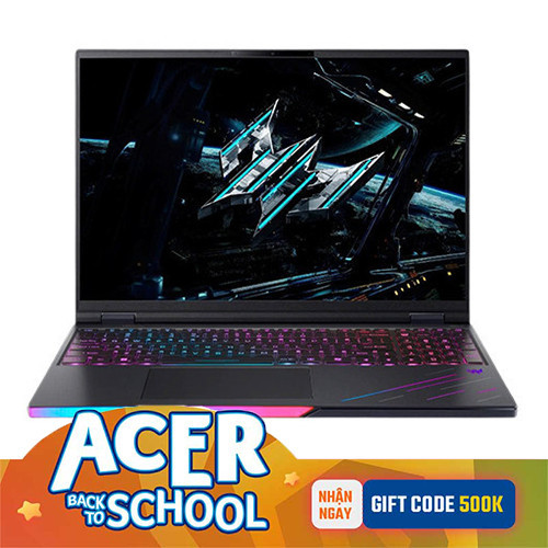 Laptop Acer Gaming Predator Helios 16 AI PH16-73-950C NH.QW0SV.001 (Ultra 9 275HX | 32GB | 2TB | RTX 5090 | 16 inch 2K+ 240Hz | Win 11 | Đen)