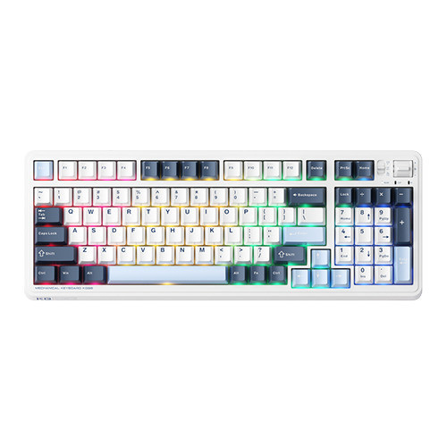 Bàn phím cơ Machenike KG98 White Blue Purple Gold Switch