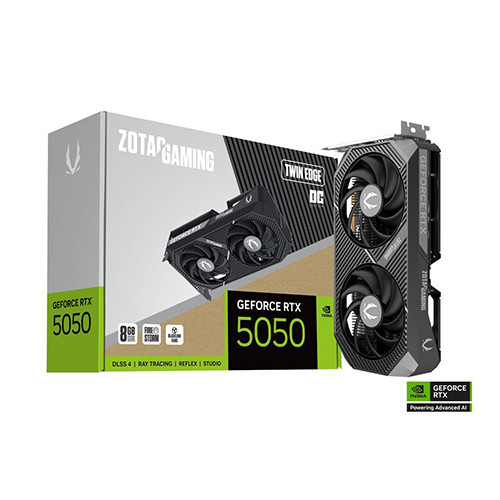VGA ZOTAC GAMING GeForce RTX 5050 8GB GDDR6 Twin Edge OC (ZT-B50500H-10M)
