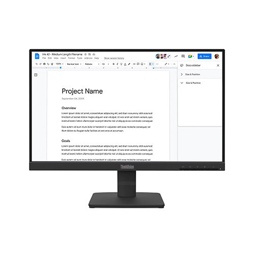 Màn hình Lenovo ThinkVision S22-4E 64CBKAR6VN (21.5 inch | FHD | IPS | 100Hz | 4ms)