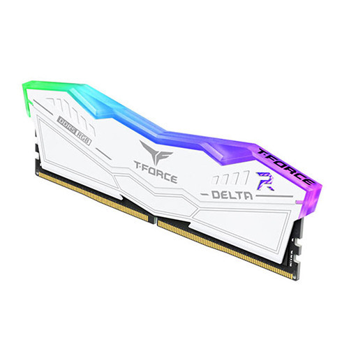 Ram TEAMGROUP T-Force DELTA RGB 64GB (2x32GB) DDR5 6000MHz Trắng