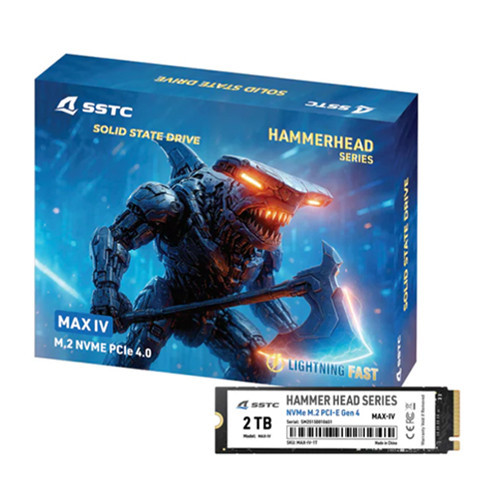 Ổ cứng SSD SSTC HAMMERHEAD MAX-IV (Gen 4) 2TB – PCIe 4.0 x4 NVMe M.2