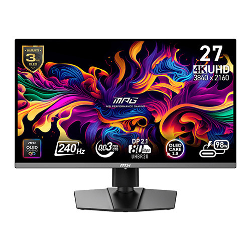 Màn Hình MSI MPG 272URX QD-OLED (26.5 Inch | UHD | QD-OLED | 240Hz | 0.03ms)