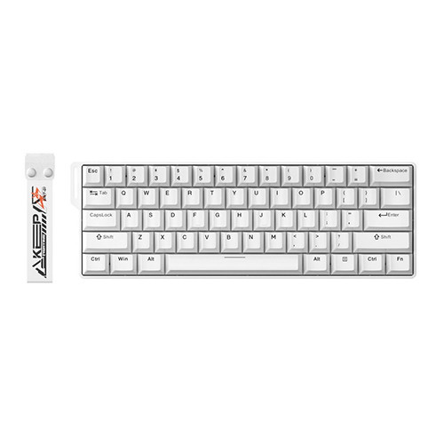 Bàn phím cơ DareU EK60 HE White Fire Magnetic Switch