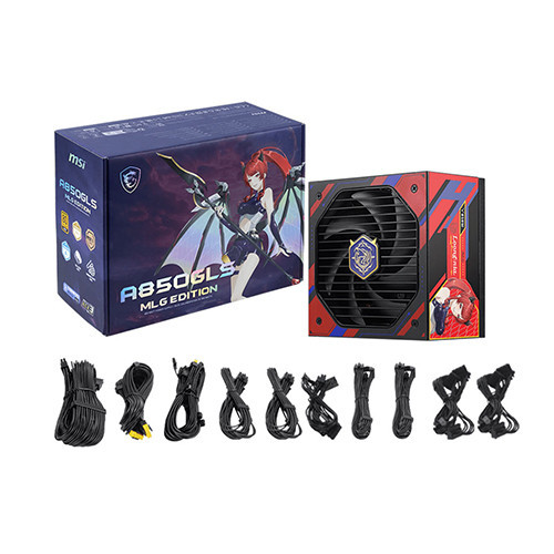 Nguồn Máy Tính MSI A850GLS MLG EDITION (850W | 80 Plus Gold | Full Modular)