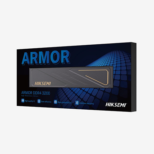 Ram PC Hiksemi Armor 8GB DDR4 bus 3200MHz U10 U-DIMM (HSC408U32D2-8G)