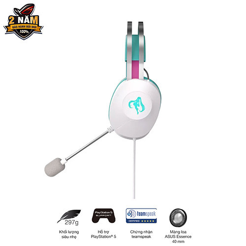 Tai nghe Asus TUF H1 Gen II USB Hatsune Miku Edition