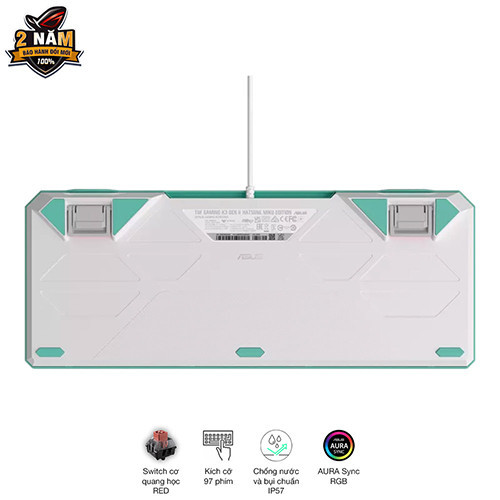 Bàn phím cơ Asus TUF K3 Gen II Hatsune Miku Edition