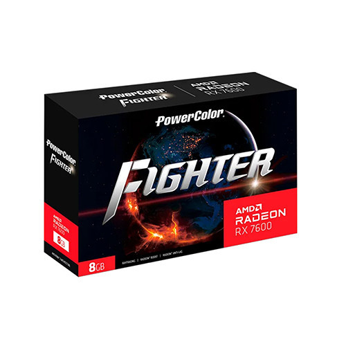 VGA Powercolor Fighter RX 7600 8GB GDDR6 (RX7600 8G-F)
