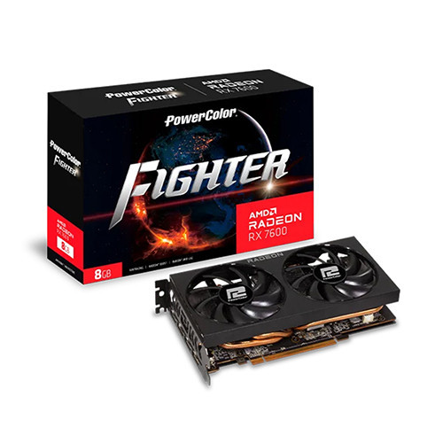 VGA Powercolor Fighter RX 7600 8GB GDDR6 (RX7600 8G-F)