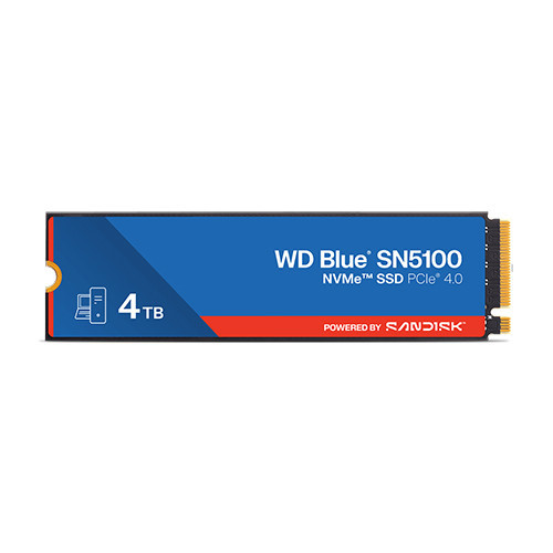 Ổ cứng SSD WD Blue SN5100 4TB NVMe PCIe Gen4 x4 WDS400T5B0E
