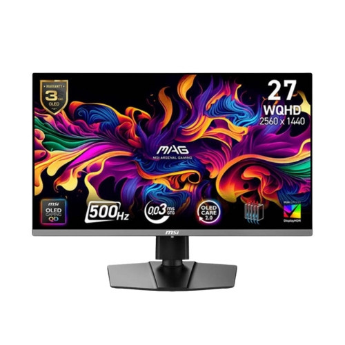 Màn hình Gaming MSI MAG 272QP QD-OLED X50 (26.5 inch | QD-OLED | WQHD | 500Hz | 0.03ms)