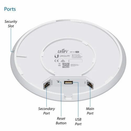 Bộ phát wifi 6 Ubiquiti UniFi U6 Pro (Chuẩn AX/ Ăng-ten ngầm/ Wifi Mesh/ Dưới 250 User/ Gắn trần/tường) - chưa kèm nguồn PoE