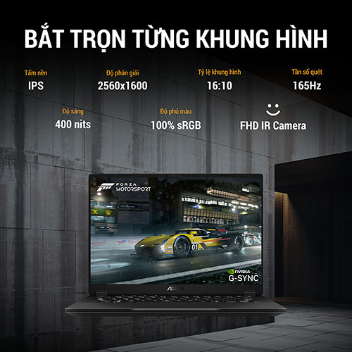 Laptop ASUS TUF Gaming A14 FA401GM-RG013W (Ryzen™ AI 9 465 | 32GB | 1TB | RTX™ 5060 8GB | 14inch WQXGA 165Hz | Win 11 | Xám)