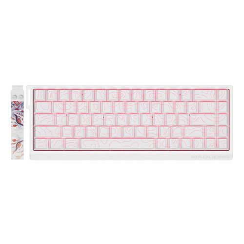 Bàn phím cơ MADLIONS MAD68 HE Flagship v2 White