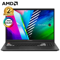 Laptop Asus Vivobook Pro 16X OLED M7600QC-L2077W (Ryzen 5-5600H | 16GB | 512GB | RTX 3050 4GB | 16.0inch 4K OLED | Win 11 | Xám)