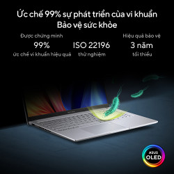 Laptop Asus Vivobook 15X OLED M1503QA-L1044W (Ryzen 7-5800H | 8GB | 512GB | AMD Radeon Graphics | 15.6inch FHD OLED | Win11 | Bạc)