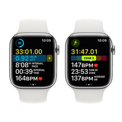 Apple Watch Series 8 GPS + Cellular 41mm viền nhôm dây cao su Silver VN/A
