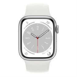 Apple Watch Series 8 GPS + Cellular 45mm viền nhôm dây cao su Sliver VN/A